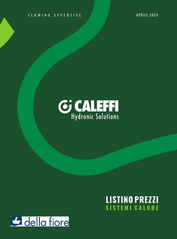 caleffi - listino sistemi calore 2025